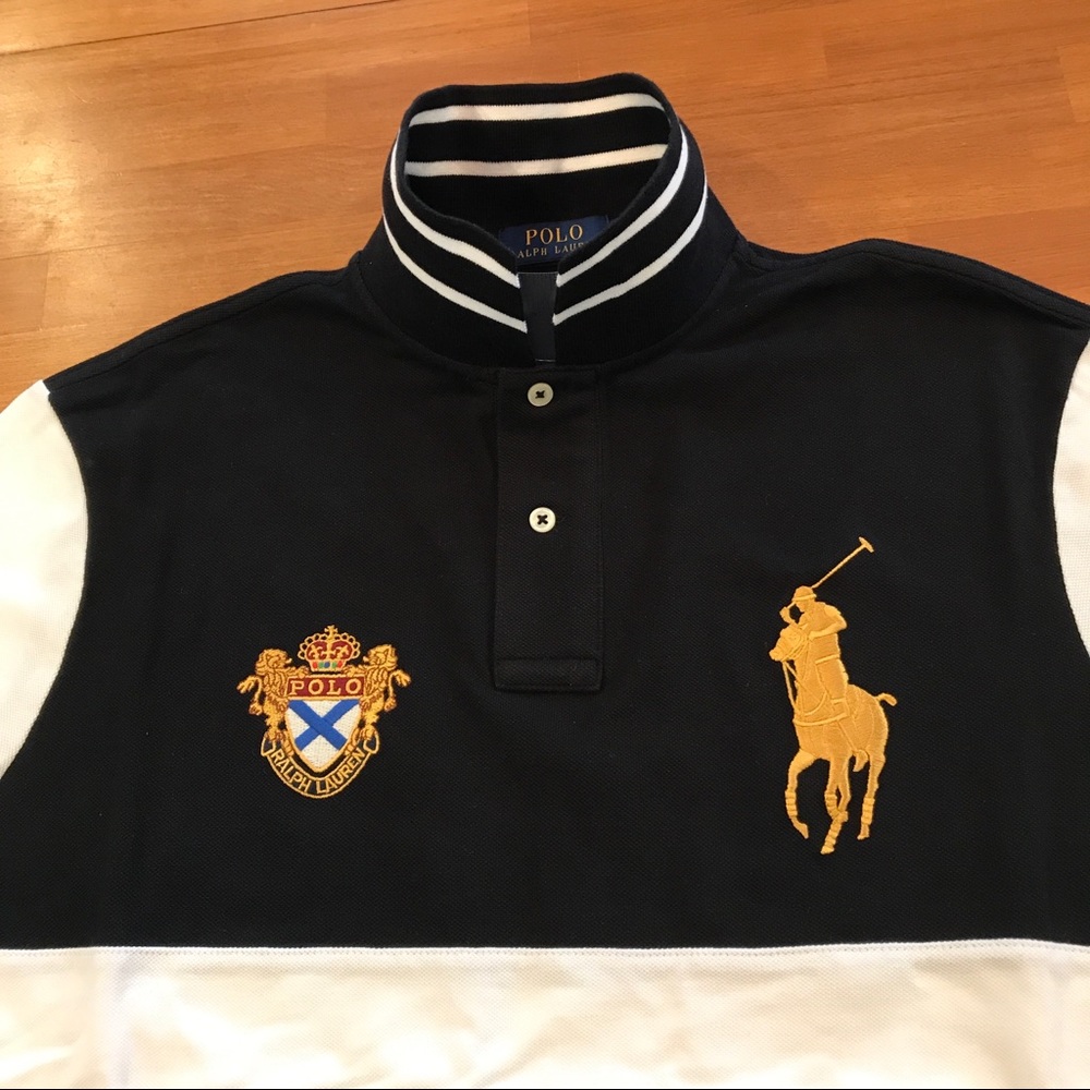 POLO RALPH LAUREN White Trim Big Pony Polo - Picture 4 of 4